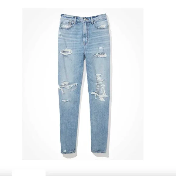 NWT AE Ripped Mom Jean - Picture 2 of 10